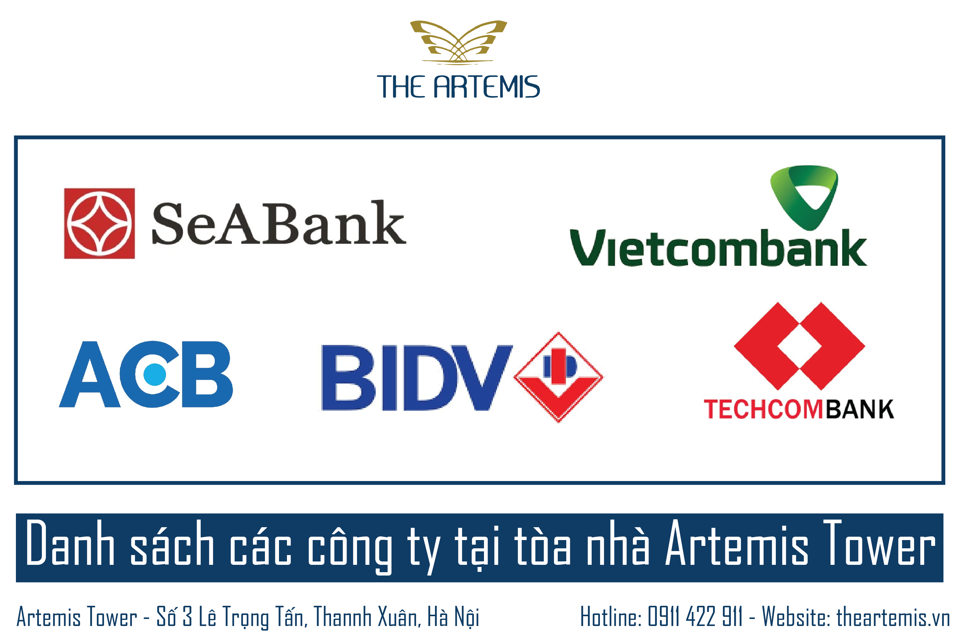 Danh sách các công ty tại tòa nhà Artemis Tower